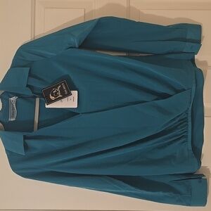 Yoana Baraschi Green Silk Blouse XS NWT